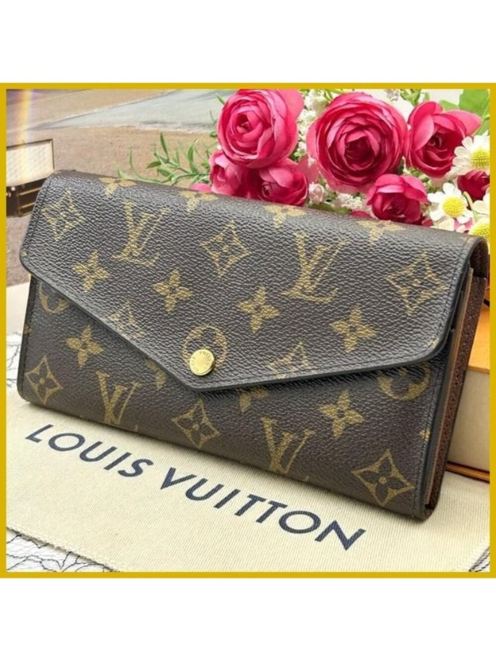 Louis Vuitton Monogram Portefeuille Sarah Wallet